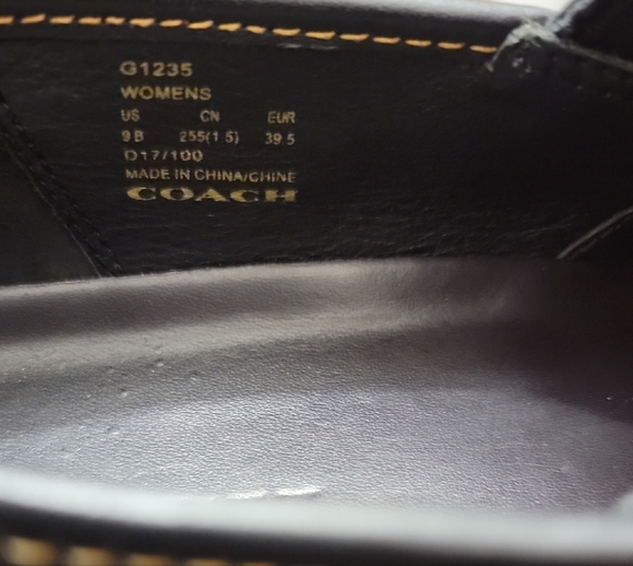 Coach Tea Rose Embellished LTR Slip-On Sneakers No. G1235 - Picture 6 of 8